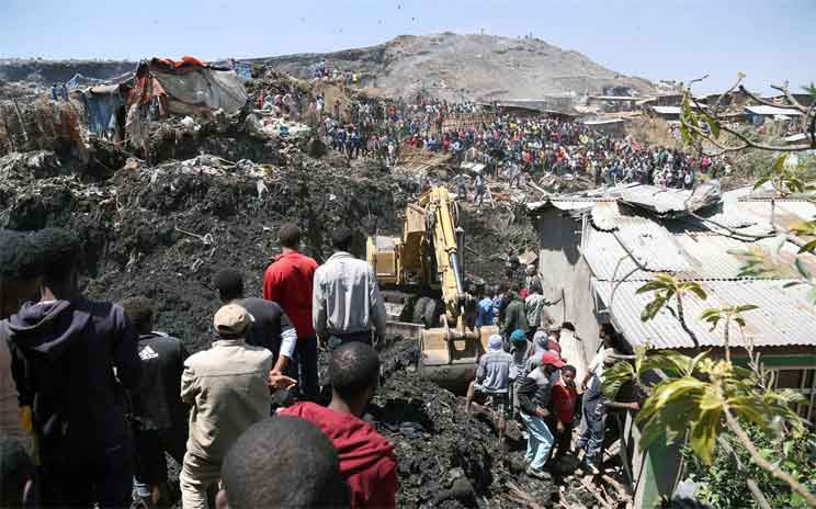 Death Toll in Ethiopia’s Garbage Dump Landslide Soars