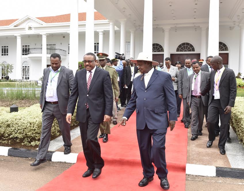 Ethiopia Premier in Uganda for 3-day State Visit