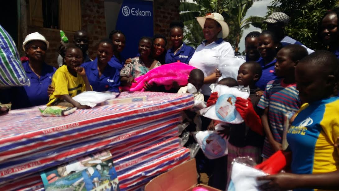 Eskom Uganda Donates to Jinja Homeless Kids to Mark Women’s Day