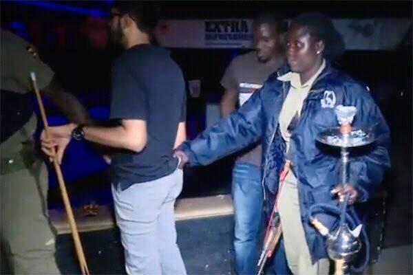 Police Raid City Bars, Impound Shisha Pots; Scores Arrested