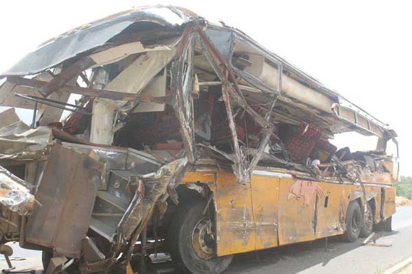 26 Dead, Scores Injured in Bus-Tanker Crash