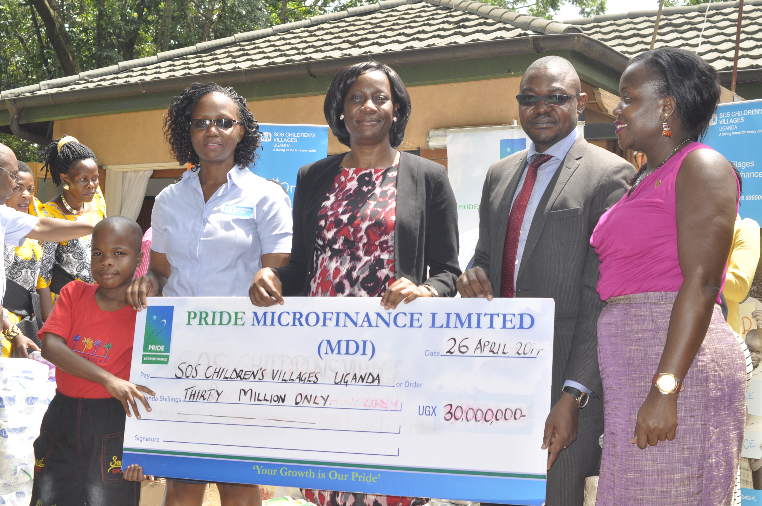 Pride Microfinance Partners With SOS Uganda to Support Children