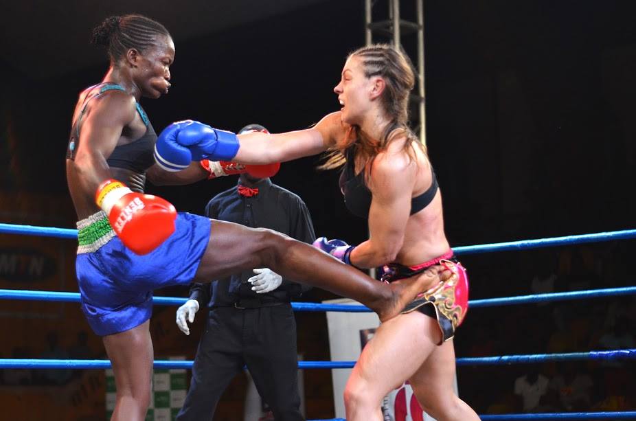 PHOTOS: Kickboxer Apolot Defeats Austrian to Defend Intercontinental Title