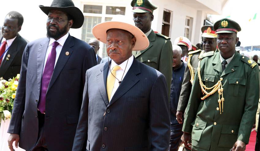 Museveni in South Sudan as Kiir Swears-in Dialogue Steering Committee