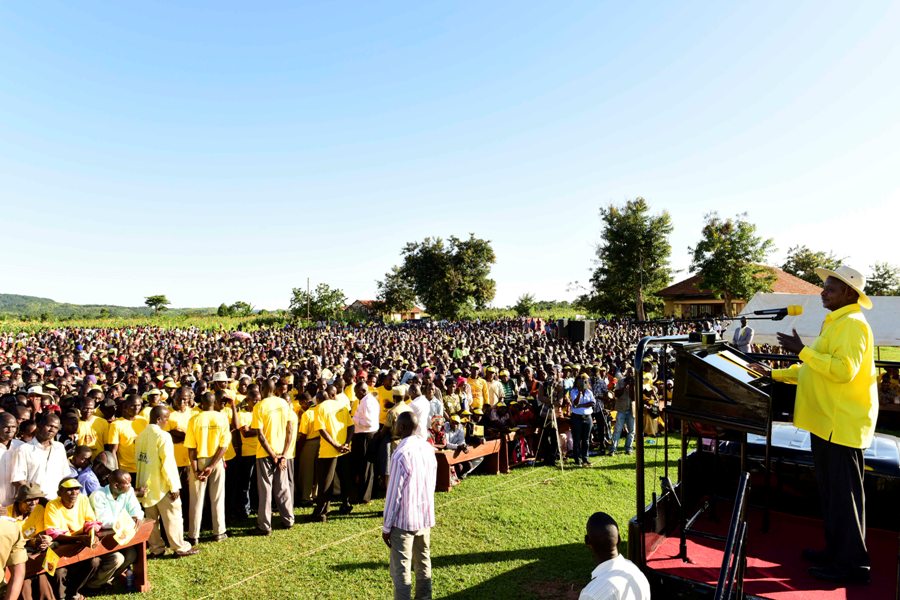 PHOTOS: President Museveni Campaigns for Walyomu in Butagaya Sub-County