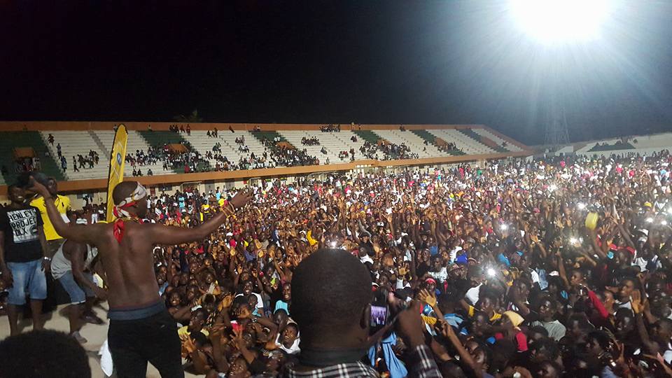 PHOTOS: Eddy Kenzo Excites Full Stadium in Guinea Bissau Show