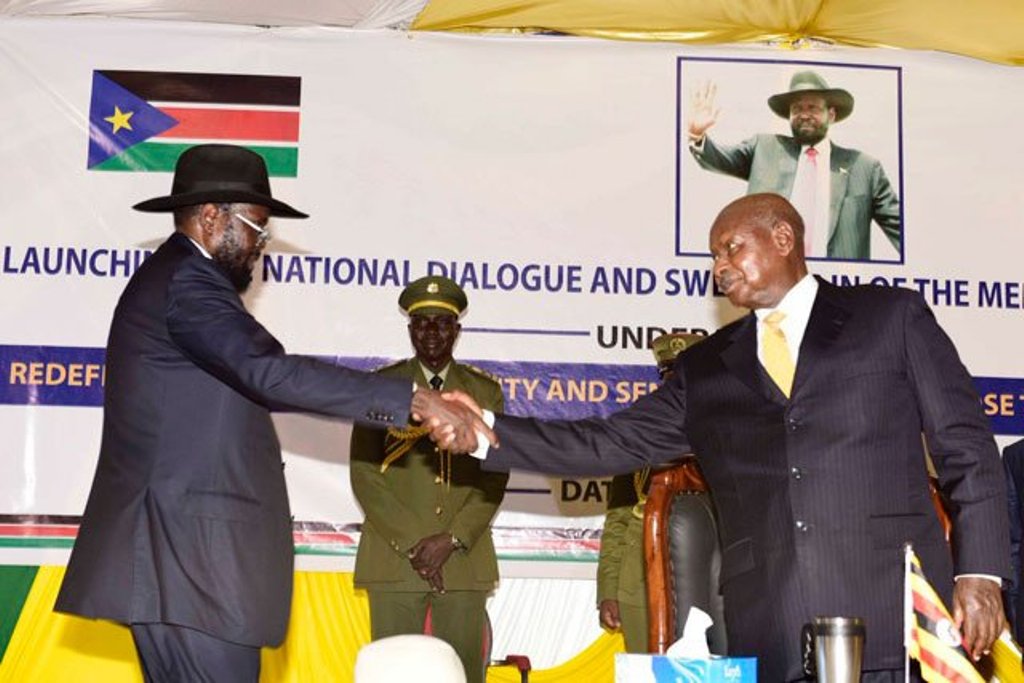 Museveni Advises Kiir on Ridding South Sudan Army of “Wrong Elements”