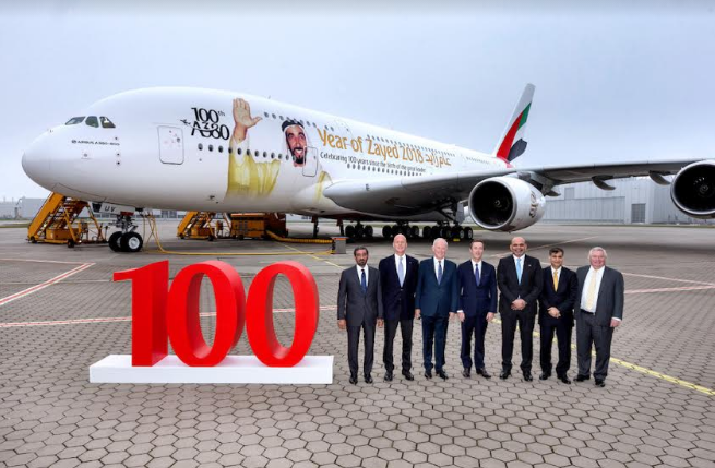 Emirates Welcomes 100th A380 to Its Fleet