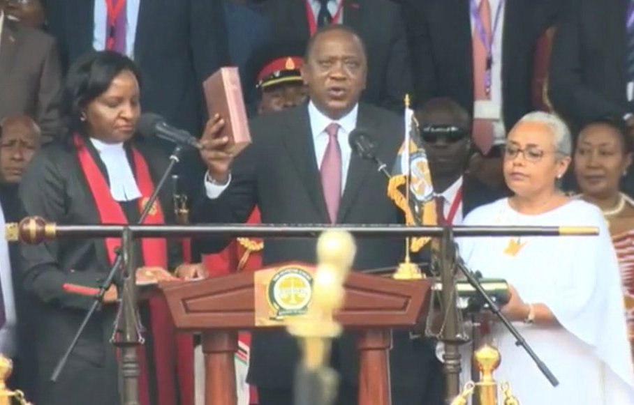 Uhuru Kenyatta Swears in for Second Term as Kenyan President