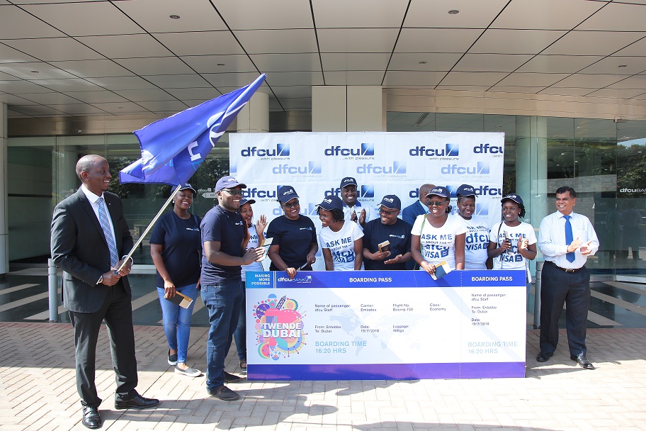 DFCU Bank flags off best performing staff to all-expenses paid trip.