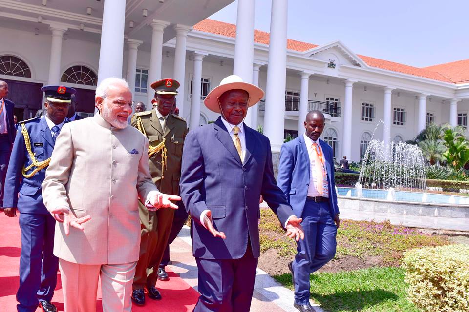 Indian Premier Modi Begins 2-day State Visit to Uganda