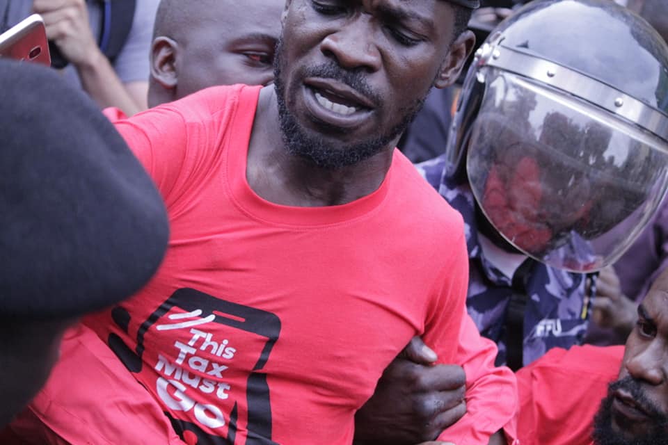 PHOTOS: Police Battles Bobi Wine, Other Activists at Social Media Tax Protest