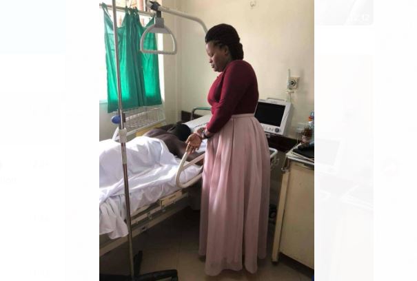 PHOTOS: NRM’s Nantaba Visits Ailing Zaake at Rubaga Hospital