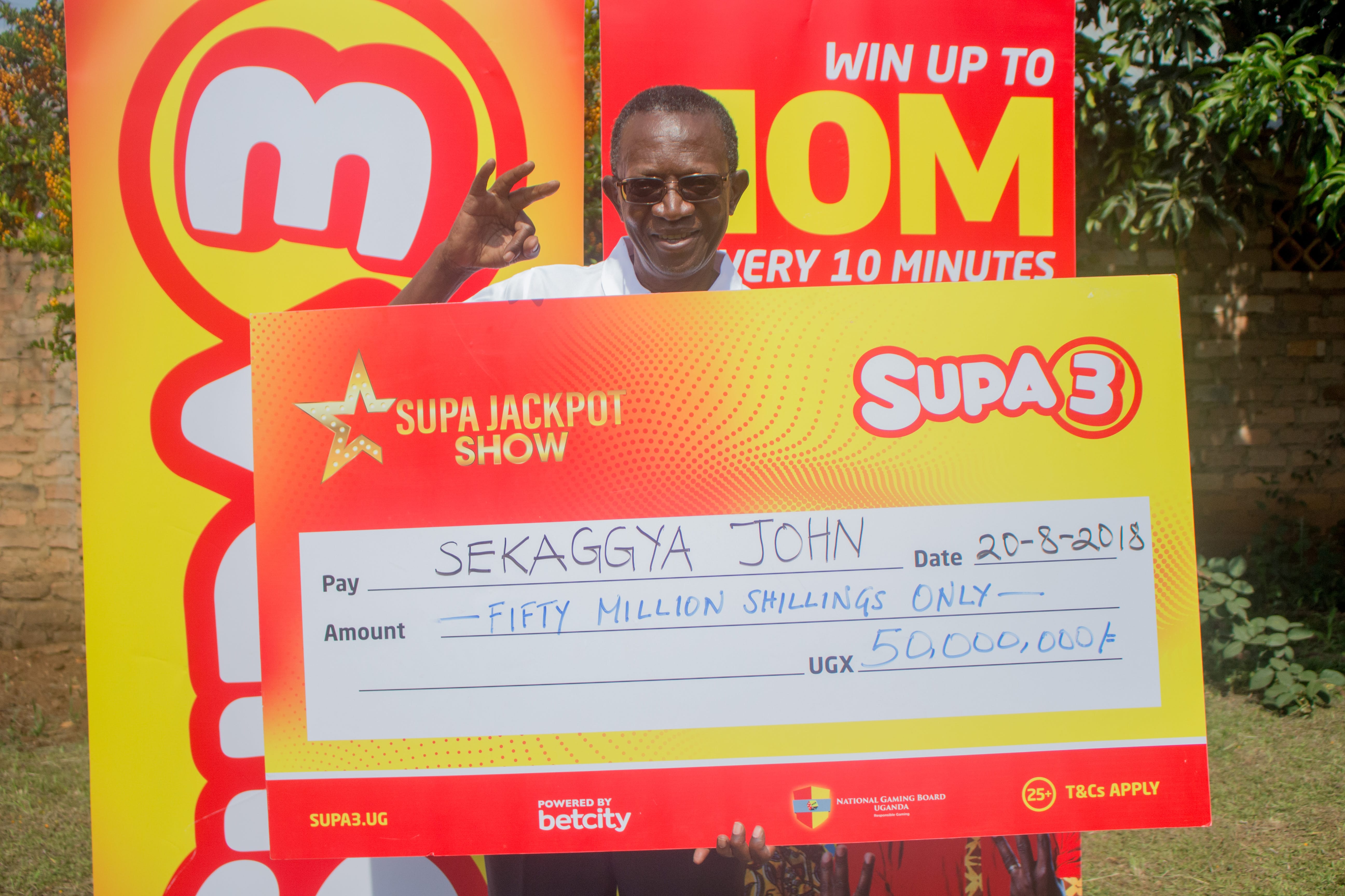 Supa3 Gives Out 50 Million to First Jackpot Winner