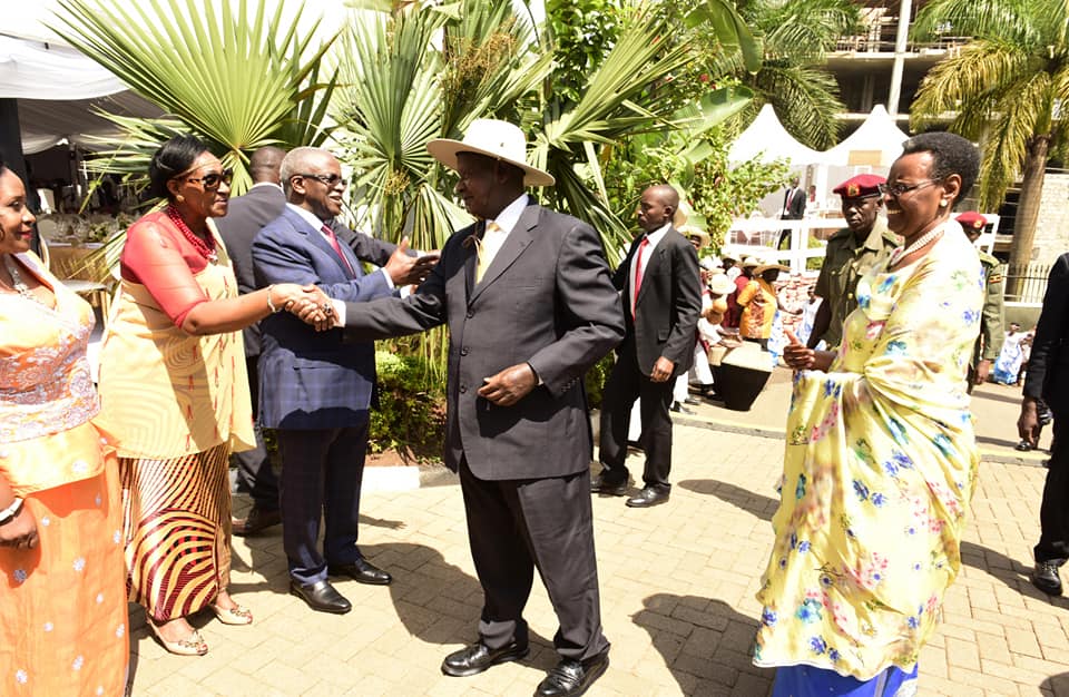 PHOTOS: Museveni, Big Shots Attend Amama Mbabazi Niece Giveaway