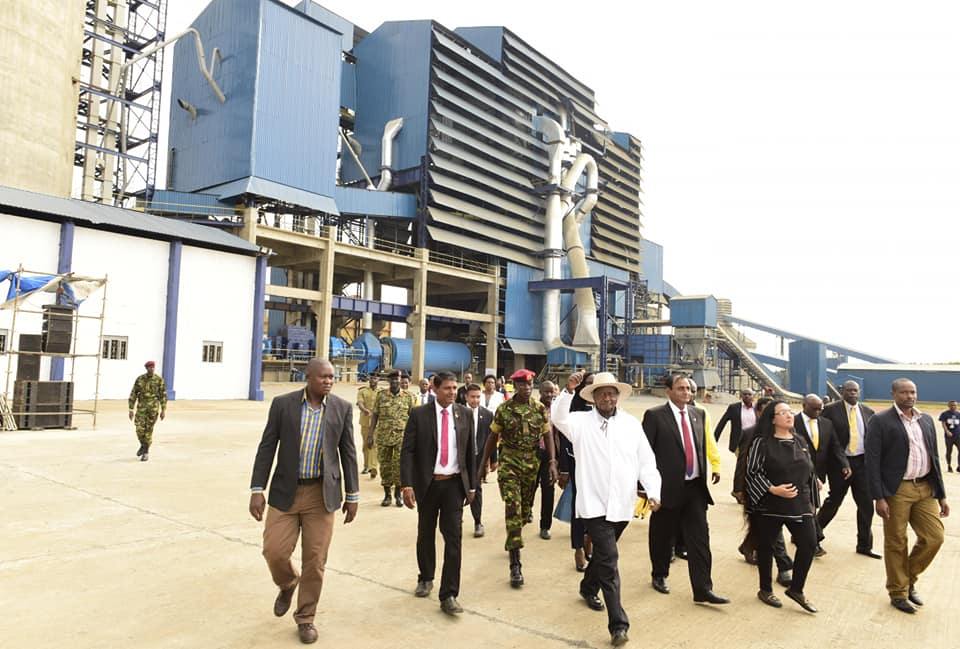 Museveni Commissions New Cement Factory in Tororo
