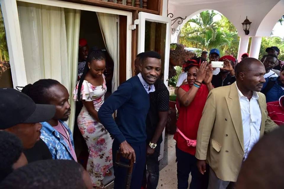PHOTOS: Bobi Wine Gets Heroic Welcome from Supporters
