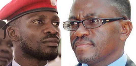 Bobi Wine and Katikkiro Charles Peter Mayiga