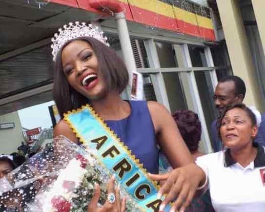 Miss Uganda Abenakyo Returns Home After Historic Performance at Miss World Pageant