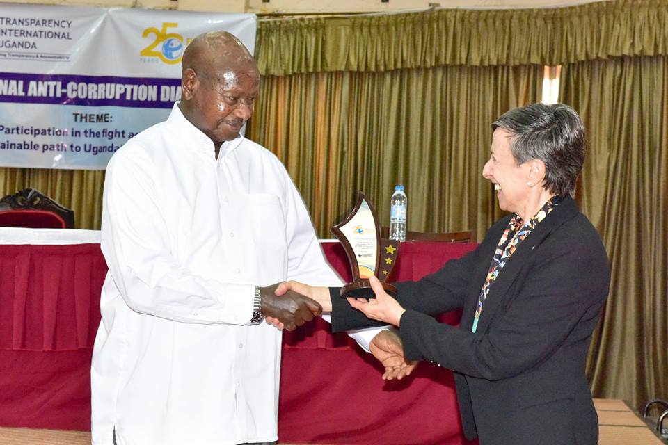 Museveni Honoured for His Efforts Against Corruption