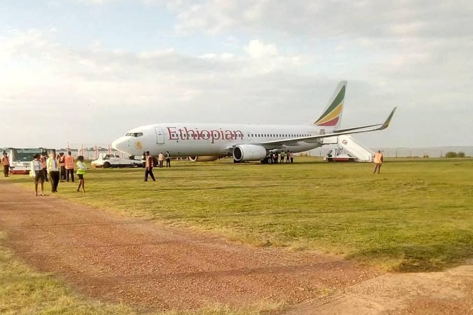 Ethiopian Airlines Aircraft Crash Lands at Entebbe