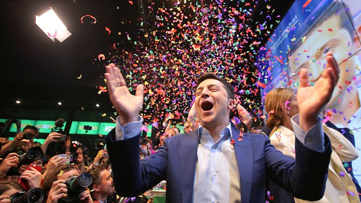 Comedian Wins Presidential Election in Ukraine