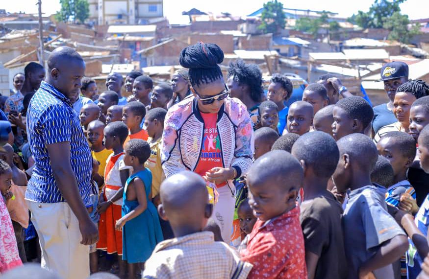 PHOTOS: Grace Nakimera Feeds Needy Children in Charity Drive