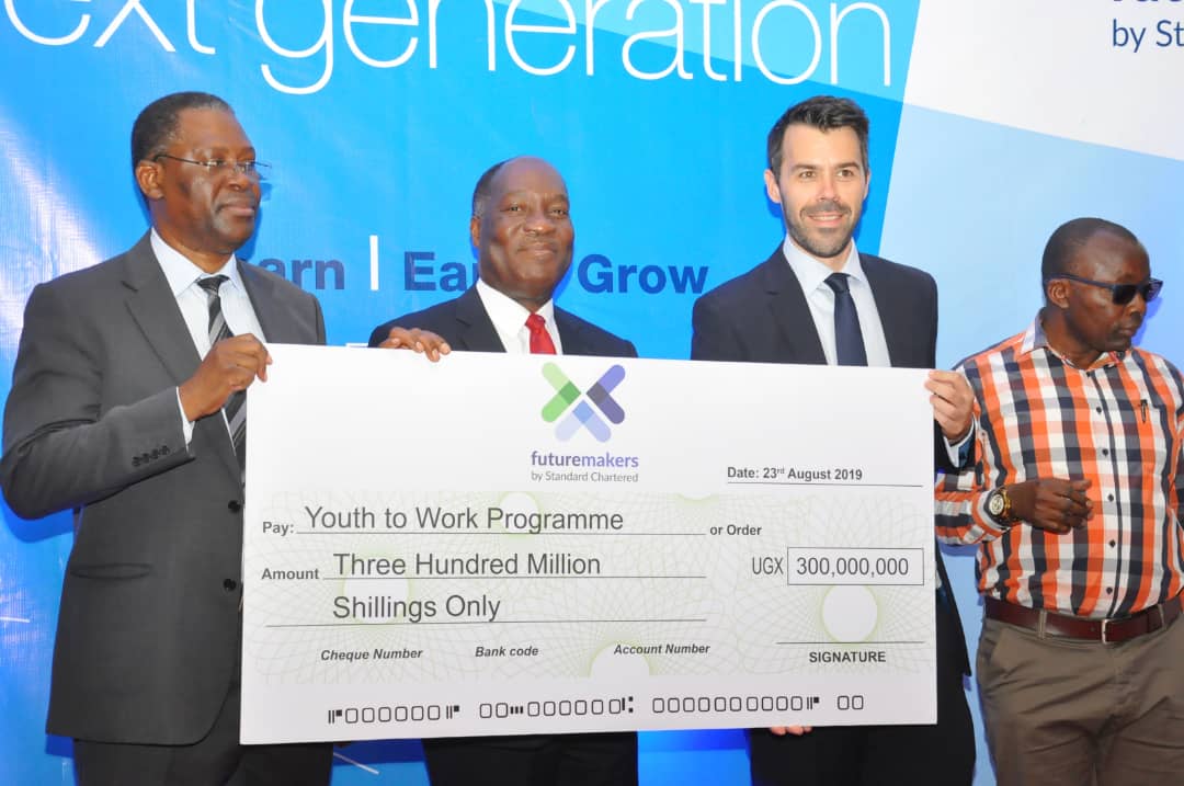 Standard Chartered Commits Shs 300M to Ending Youth Unemployment in Uganda