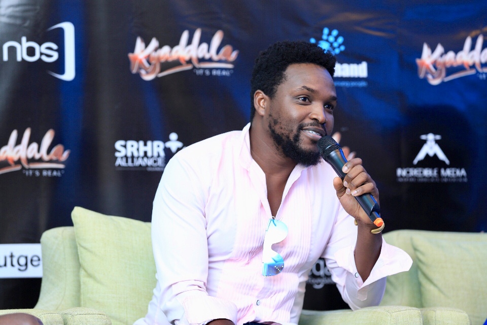 Maurice Mugisha, one of the cast members speaking at the press launch