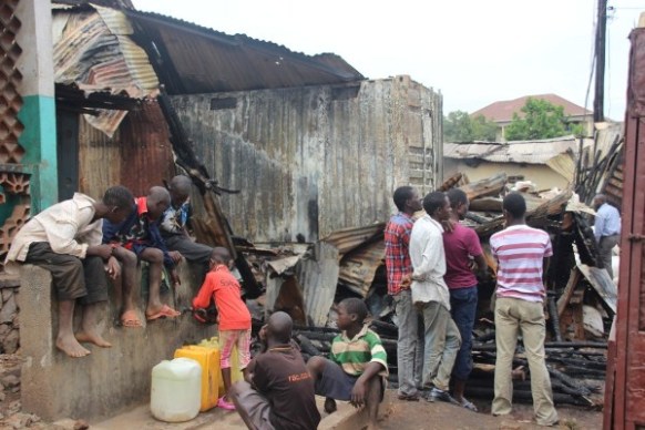 Property Worth Millions Destroyed as Fire Burns Down Houses in Kisenyi