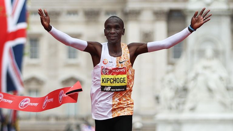 Kenya’s Kipchoge Breaks Two-Hour Marathon Mark in Ineos 1:59 Challenge