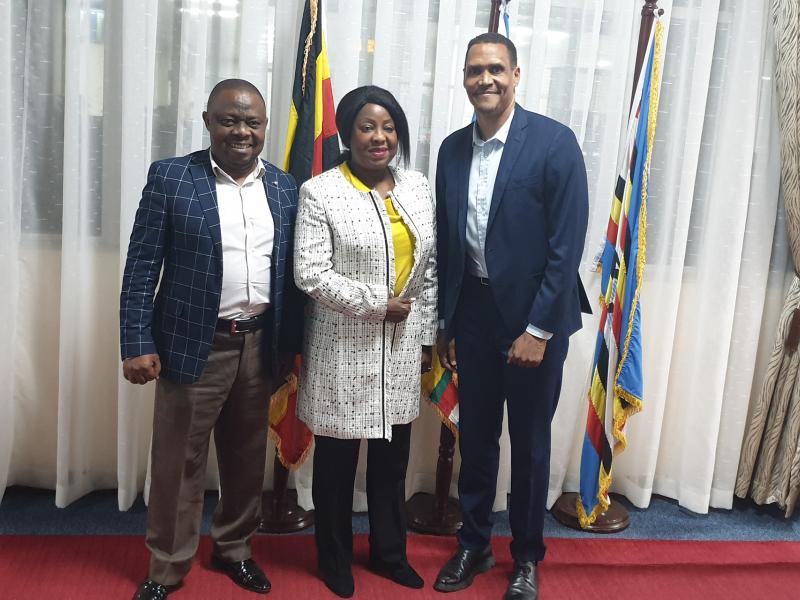 FIFA Secretary General Fatma Samoura in Uganda  for Two Day Visit