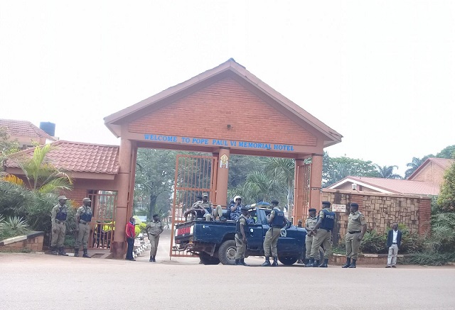 Police Deploys Heavily at Bobi Wine Kampala Consultations Venue