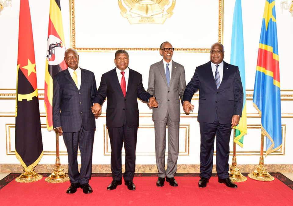 Presidents Museveni, Kagame Hold Talks in Angola