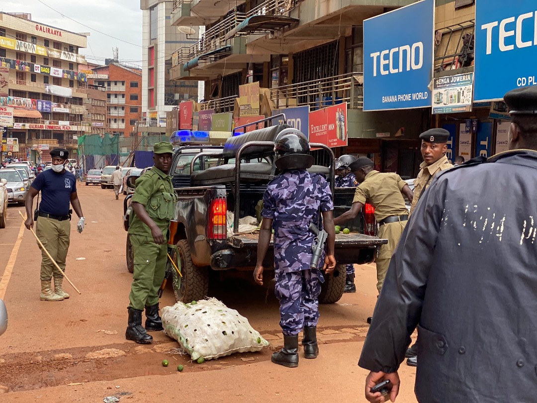 PHOTOS: Police, LDU Hit Streets to Enforce Museveni Directive on Public Transport, Shops Closure