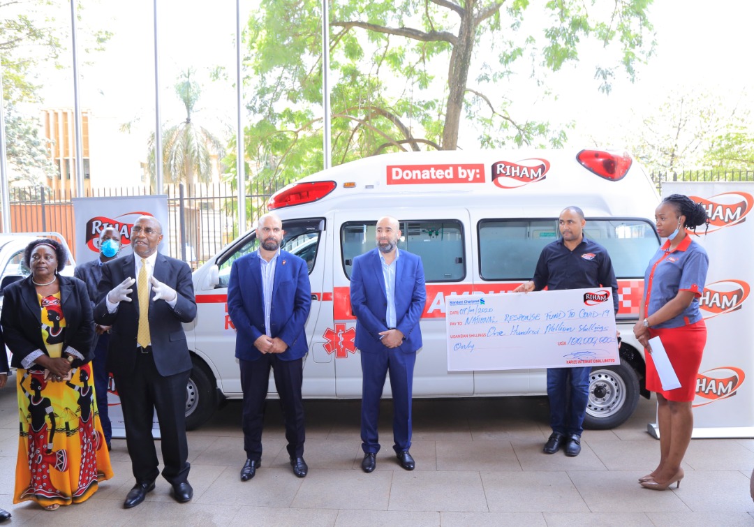 Riham Donates Ambulance, Shs 100M Towards Fight Against COVID-19