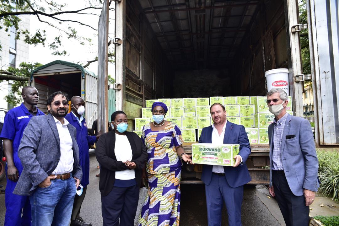 Covid19 National Task Force Receives 19,360kgs Of Soap From Plascon Uganda