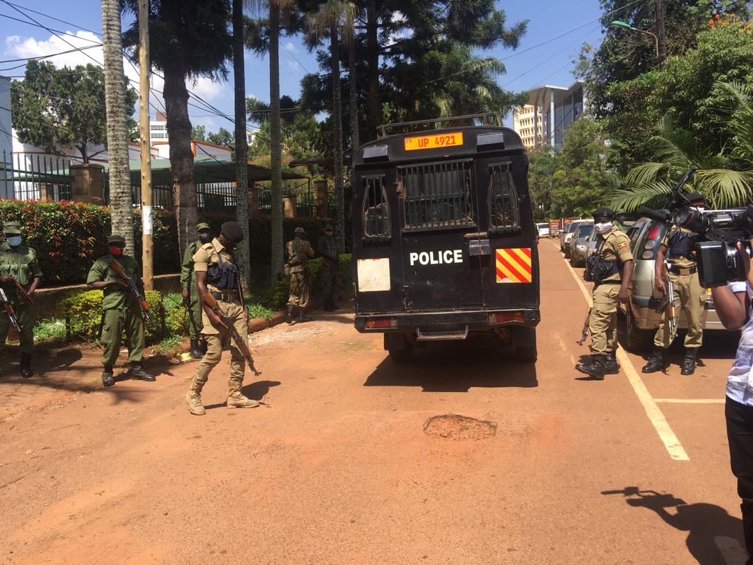 Police Deploys at Uganda Media Centre as Journalists Storm Out of UPDF Presser