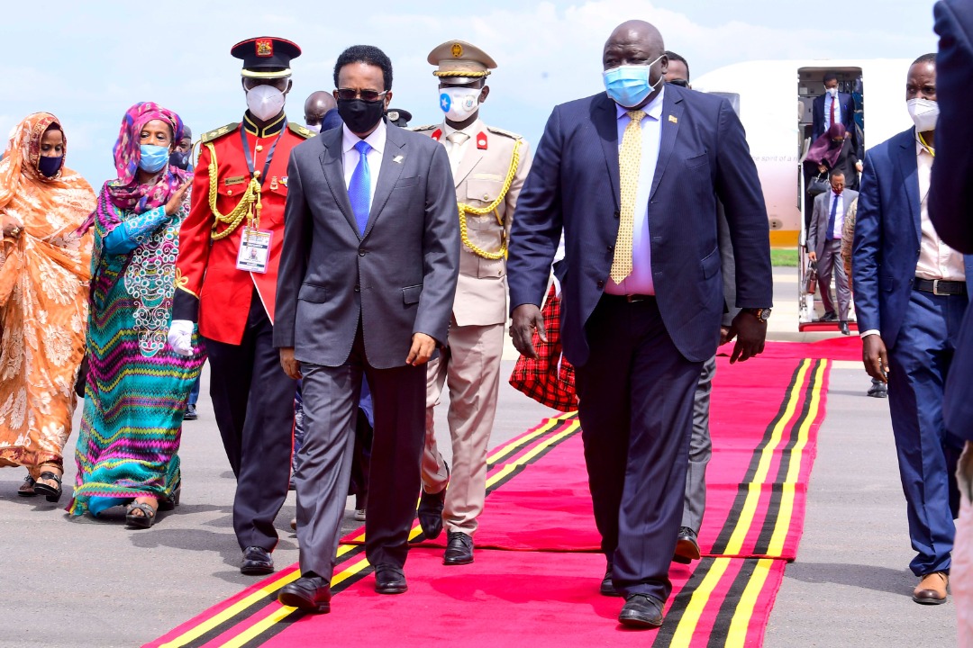 Somali President Farmaajo, South African Officials Arrive for Museveni Inauguration