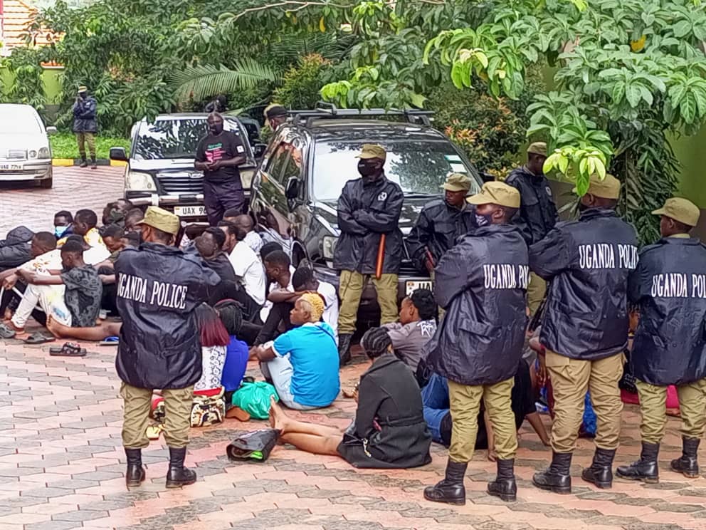 PHOTOS: Scores Arrested as Police Raids Alleged Sex Party in Bukoto