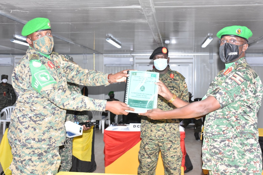 PHOTOS: Brig Gen Keith Katungi Takes Over Command of AMISOM Uganda Contingent in Somalia