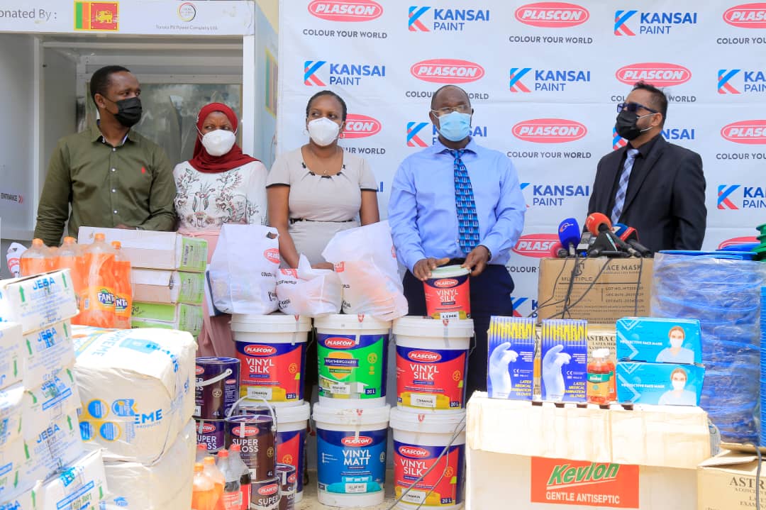 Kansai Plascon Donates Shs50m Worth Supplies to Entebbe Grade B Hospital