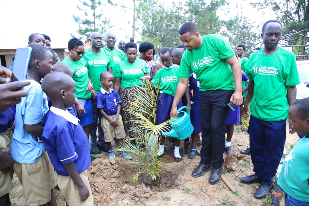 Flowers Town Foundation Plants 1000 Trees for World Earth Day in Mbarara