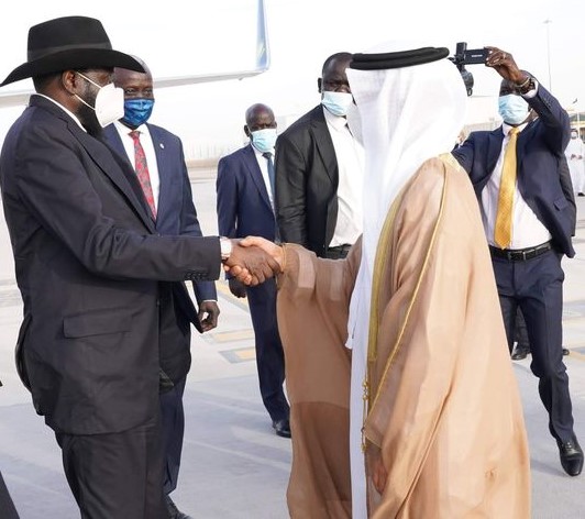 South Sudan Kiir in UAE For Bi-Lateral Talks