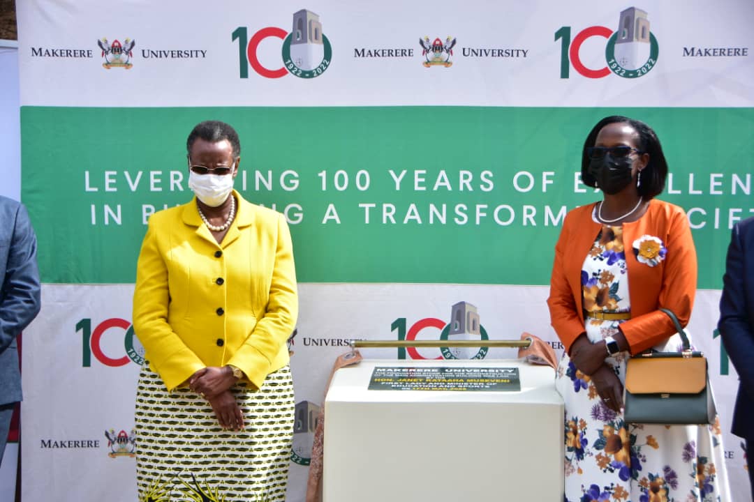Makerere at 100: Minister Janet Lays Foundation Stone for Reconstruction of the Main Building