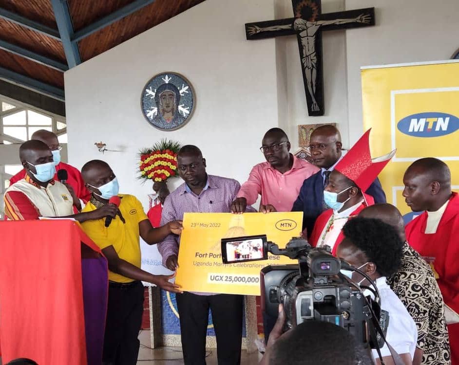MTN Uganda Supports Fort Portal Diocese with Shs 25M Ahead of Martyrs Day Celebrations