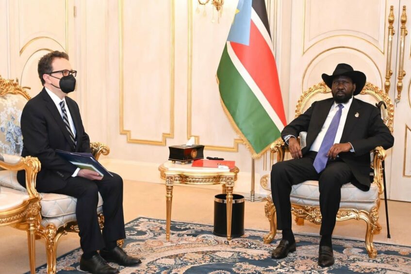 Salva Kiir Welcomes New U.S Ambassador to South Sudan
