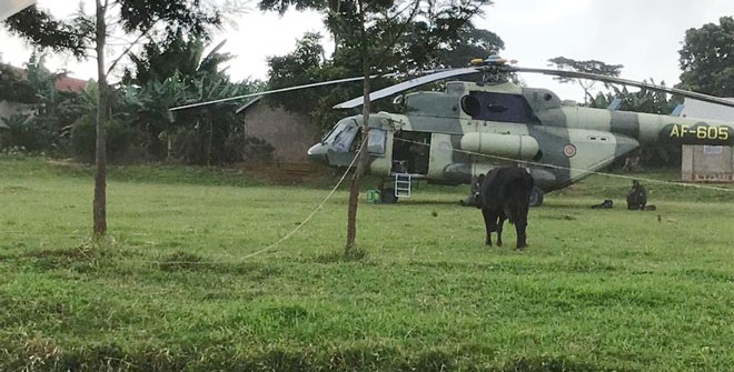 UPDF Helicopter Crashes in Western Uganda