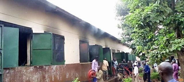 Fire Guts Hoima Town Mosque Primary School Dormitory