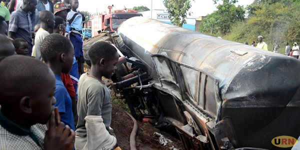 South Sudan-Bound Fuel Tanker Bursts into Flames Along Lira-Soroti Road